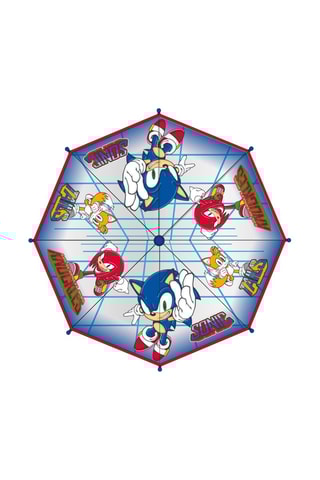 Guarda-chuva automático Sonic - Azul e transparente
