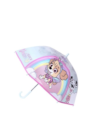 Guarda-chuva Patrulha Pata Azul-celeste e rosa