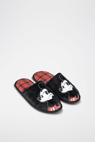 Pantufas Mickey - Disney - Preto e vermelho
