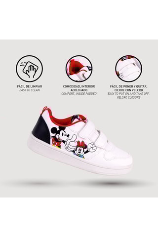 Sapatilhas Mickey e Minnie Disney Branco