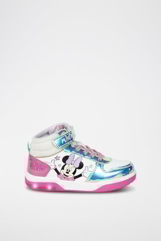 Sapatilhas subidas Minnie Disney - Prateado
