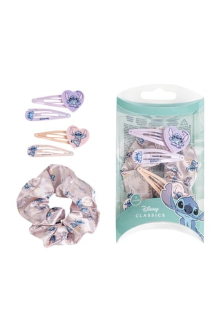 Kit de acessórios para cabelo Stitch - Lilo e Stitch - Disney - 5 peças - Multicor