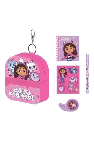 Coffret de papelaria Gabby e a Casa Mágica - 5 peças 