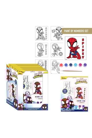 Coffret de papelaria para colorir Homem-Aranha Os Vingadores Marvel - 13 peças - Branco