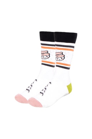 3 pares de meias Otaku Preto, cinzento e branco