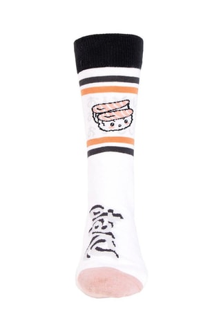 3 pares de meias Otaku Preto, cinzento e branco