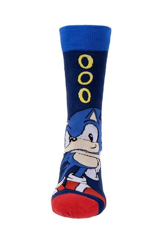 3 pares de meias Sonic Azul
