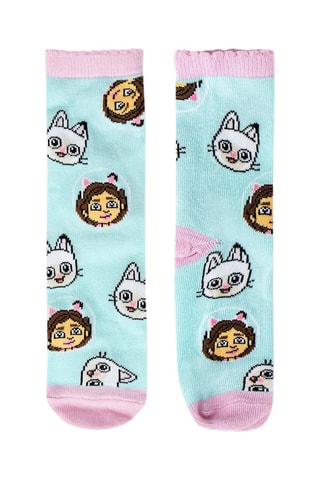 4 pares de meias Gabby e A Casa Mágica - Multicor