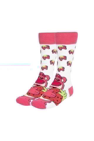 3 pares de meias Lotso Toy Story Disney Pixar - Multicor