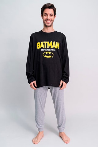 Pijama Batman A Liga da Justiça DC Comics - Preto e cinzento-claro mesclado