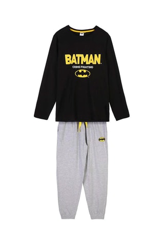 Pijama Batman A Liga da Justiça DC Comics - Preto e cinzento-claro mesclado