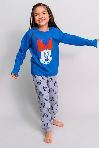 Pijama Minnie Disney Azul-marinho