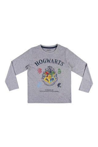 Pijama Hogwarts Harry Potter Cinzento mesclado