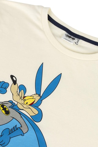 Pijama Warner Bege e azul