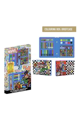 Maleta de colorir Spiderman Anvengers Marvel - Vermelho e preto