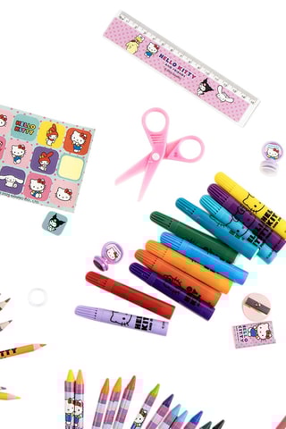 Maleta de colorir Hello Kitty Sanrio - 43 peças
