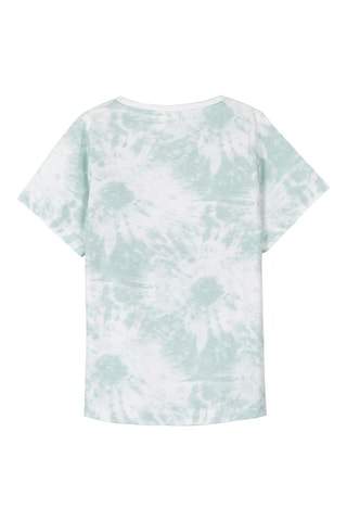 T-shirt tie and dye Stitch Lilo e Stitch Disney Branco e verde