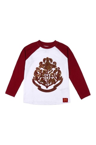 T-shirt Harry Potter Branco e bordô