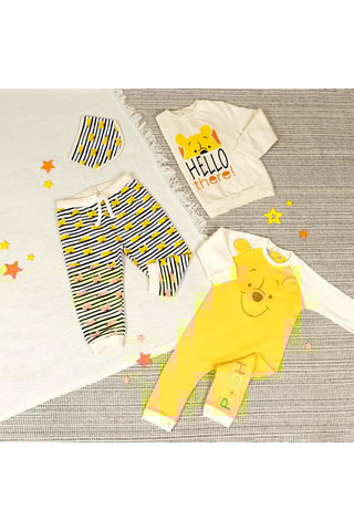 Babygro com orelhas Winnie the Pooh Disney - Amarelo e marfim