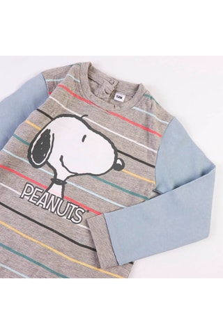 Babygro Snoopy Snoopy e os Peanuts - Cinzento-claro mesclado e amarelo