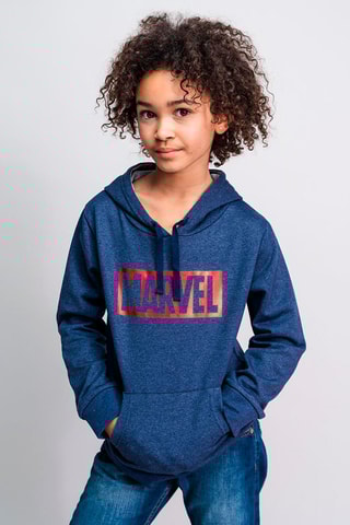 Sweat com capuz Os Vingadores Marvel Azul-escuro mesclado