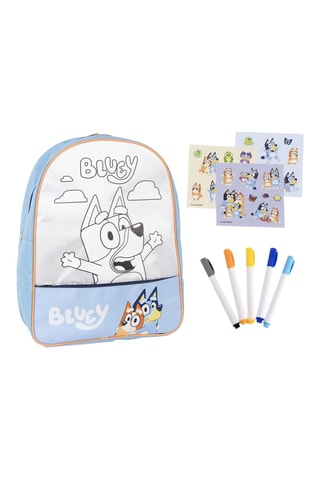 Mochila completa Bluey - 10 peças - Azul-celeste