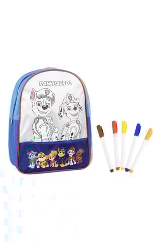 Mochila completa Patrulha Pata Spin Master - 10 peças - Azul-petróleo