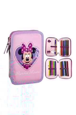Estojo completo Minnie Disney - 30 peças - Rosa