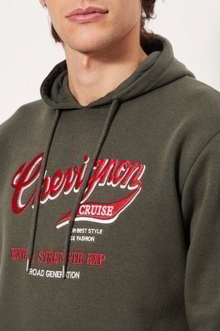 Sweat à capuche Kaki