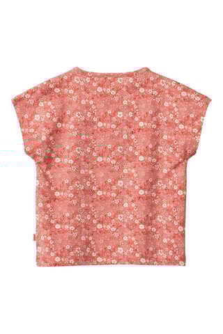 Biologisch Katoenen T-shirt Bette - Koraalrood