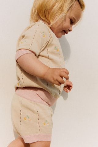 Biologisch Katoenen Bloomer Dua - Roze en Beige