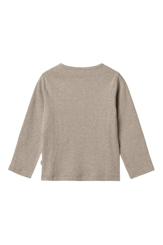 Biologisch Katoenen T-shirt - Gemêleerd Beige