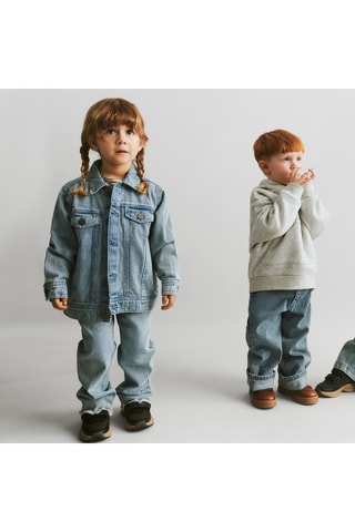 Biologisch Katoenen Sweater - Gemêleerd Lichtgrijs
