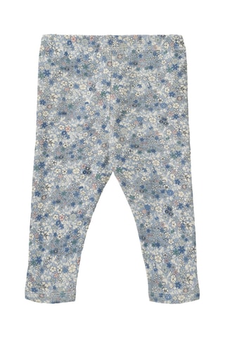 2 Biologisch Katoenen Leggings - Kobaltblauw en Lichtpaars