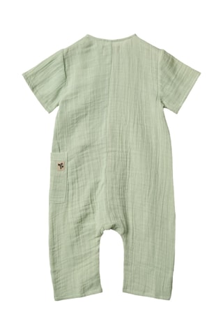 Biologisch Katoenen Jumpsuit - Zeegroen