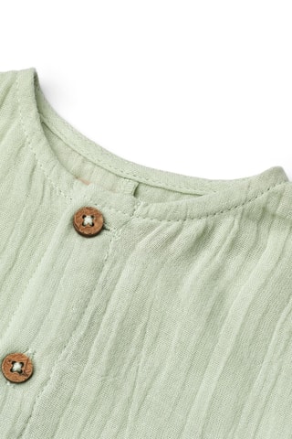 Biologisch Katoenen Jumpsuit - Zeegroen