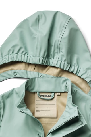 Regenjas met capuchon - Zeegroen