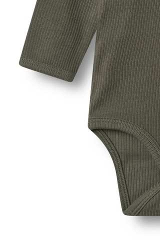 Biologisch Katoenen Bodysuit - Kaki