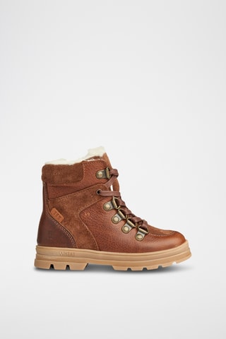 Gevoerde Leren Boots - Camel