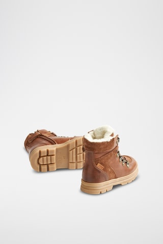 Gevoerde Leren Boots - Camel
