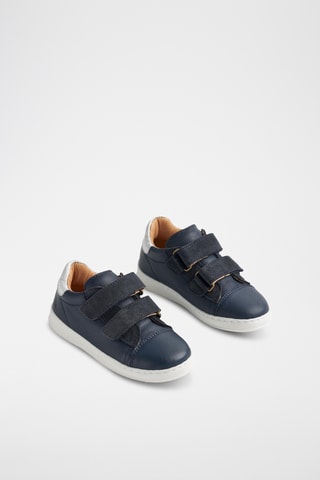 Leren Sneakers - Marineblauw