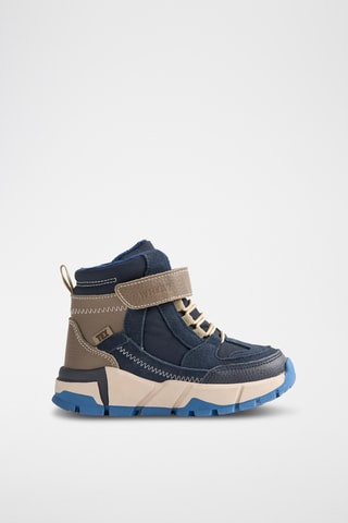 Hoge Leren Sneakers - Marineblauw
