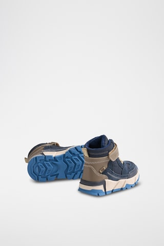 Hoge Leren Sneakers - Marineblauw