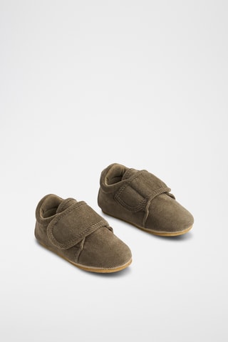 Velours Pantoffels - Donkergrijs