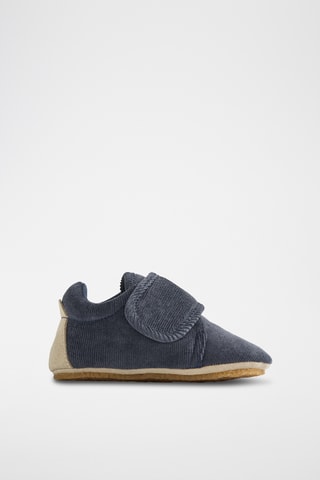 Velours Pantoffels - Marineblauw