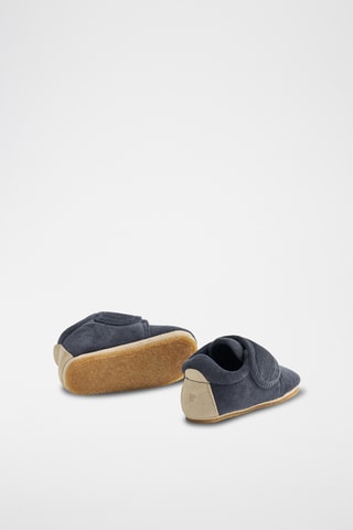 Velours Pantoffels - Marineblauw
