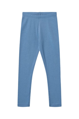 2 Biologisch Katoenen Leggings - Blauw