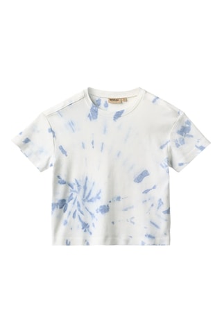Biologisch Katoenen T-shirt Tie and Dye - Kobaltblauw