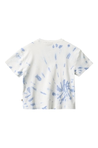 Biologisch Katoenen T-shirt Tie and Dye - Kobaltblauw