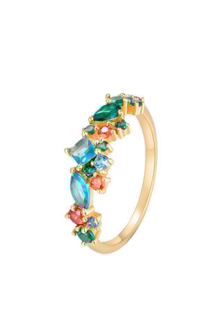 Bague - Argent plaqué or jaune